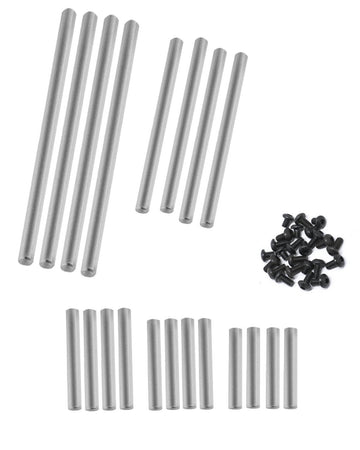 RCMYou RC Upgrades Part 8940X Suspension Pin Set,Complete (Hardened Steel),Includes:(4) 4x85mm (4) 4x46.5mm (4) 4x28mm (4) 4x26m
