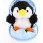 Plushland Snowball Stuffed Zip Up Animal Cute Plush Animals Assortment Soft Toy For Girlfriend, Family Members And Friends (New