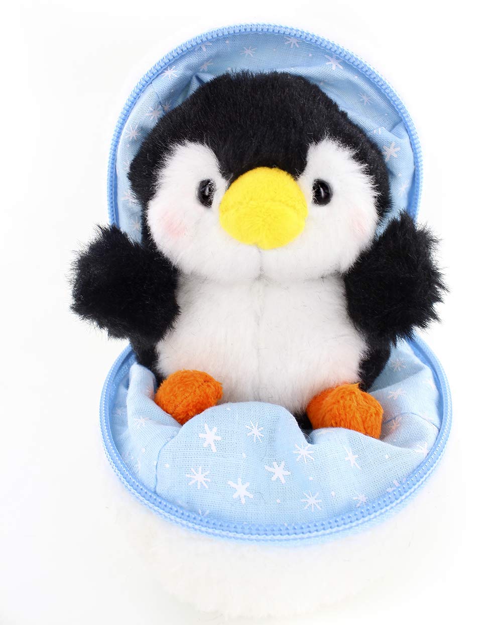 Plushland Snowball Stuffed Zip Up Animal Cute Plush Animals Assortment Soft Toy For Girlfriend, Family Members And Friends (New