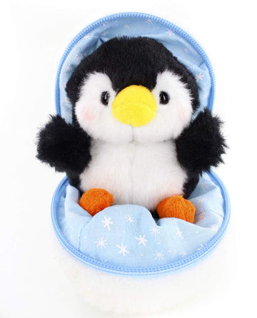 Plushland Snowball Stuffed Zip Up Animal Cute Plush Animals Assortment Soft Toy For Girlfriend, Family Members And Friends (New