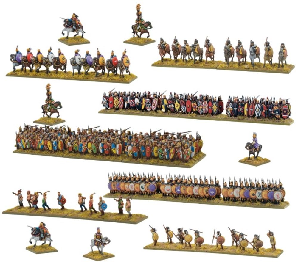 Warlord Games Hail Caesar Carthaginian Division Miniatures - 28mm Plastic Roman Soldiers Set for Tabletop Gaming