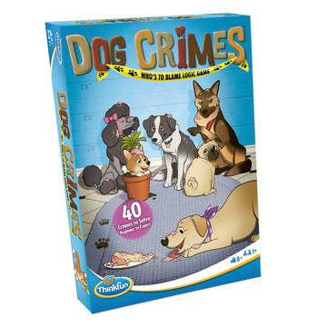 Thinkfun Dog Crimes Logic Game And Brainteaser For Boys And Girls Age 8 And Up - A Smart Game With A Fun Theme And Hilarious Art