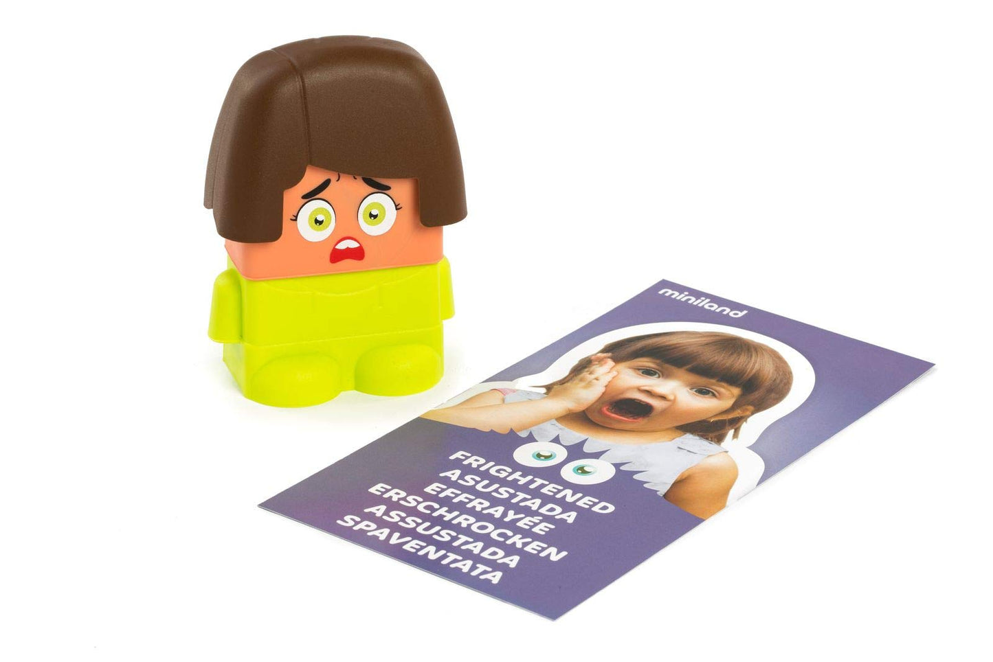 Miniland Emotiblocks, From Ages 2-6 Years, 1-6 Players, Social Awareness, Emotional Intelligence, Therapy Game, Diversity Play,