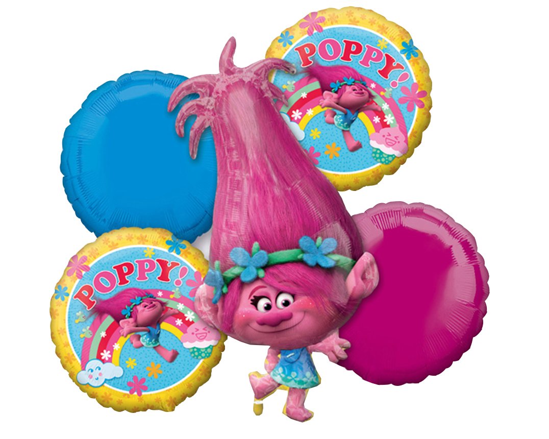 Anagram 91113 Licensed Balloon Bouquet, Pink