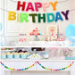 Pre-Strung Happy Birthday Banner, Felt Ball Garland HAPPY BIRTHDAY Garland, Rainbow Birthday Decorations Birthday Decor Party Pe