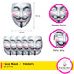 Pop The Party Mask For Holi | vendetta mask for kids |Holi Mask For Kids, Adults For Holi (vendettap5)