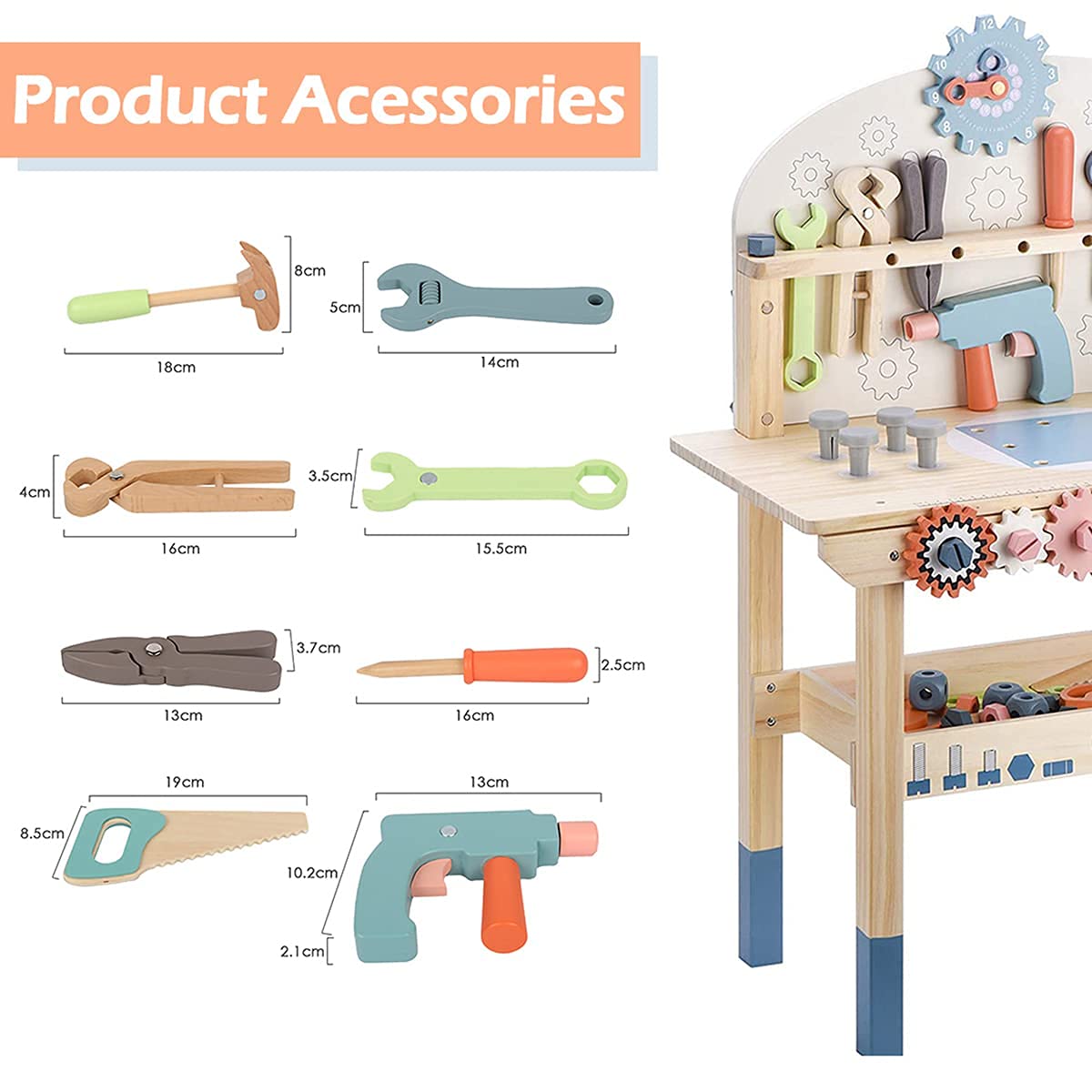Wooden Workbench Set
