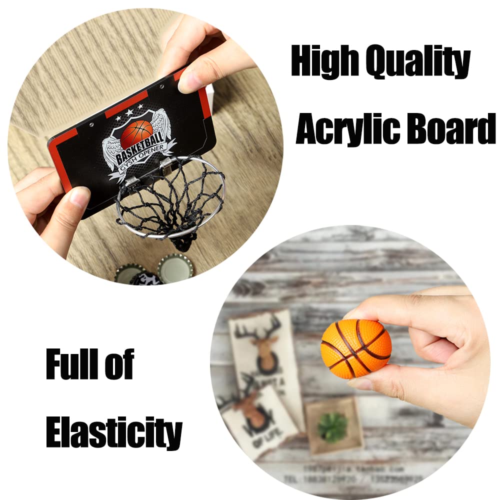 Gysh Indoors Office Desktop Mini Basketball Hoop,Mini Foam Basketball And Hoop,It Can Be Installed On The Desk, On The Wall, Beh