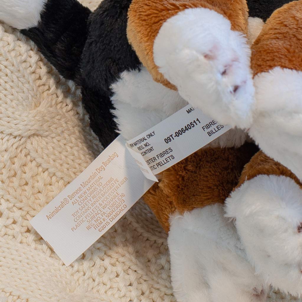 Demdaco Bernese Mountain Dog Children'S Plush Beanbag Stuffed Animal Toy