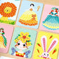 Mystoneer Poke Art Kits For Kids, Fabric Art Frenzy For Kids, Enchanted Fabric Art Set Crafts For Girls Ages 4-8, 6-8, 8-12, 5,