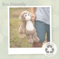 World's Softest Plush MoMo Monkey Stuffed Animal - Medium 10" Huggable Toy, Multicolor, Kid-Friendly Polyester, Model WS01141-0016