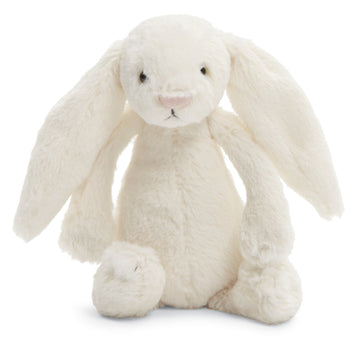 Jellycat Bashful Cream Bunny Stuffed Animal, Small, 7 Inches