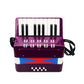 Kids Children Accordion 17Key 8 Bass Mini Small Accordion Educational Musical Instrument For Beginner Birthday Gift Purple Yunf