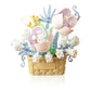 Vilbocr Mini Flowers Building Block Set Flower Blocks Toys Plants and Succulent Toys Building Block Flowerpot Botanical Collection Birthday Gift for Girls Boys mature-themeds Kids Ages 6+ (Narcissus 166Pcs)