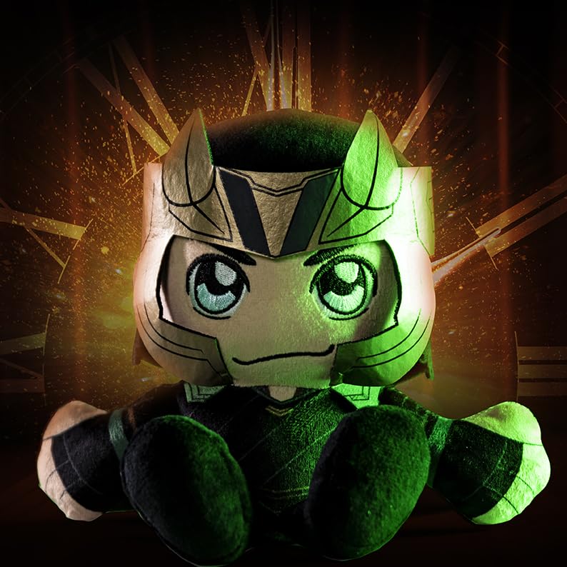 Bleacher Creatures Marvel Loki Plush Toy - 8" Soft Chibi, Crystal Velboa, Loki Color, Model RD-RS480029
