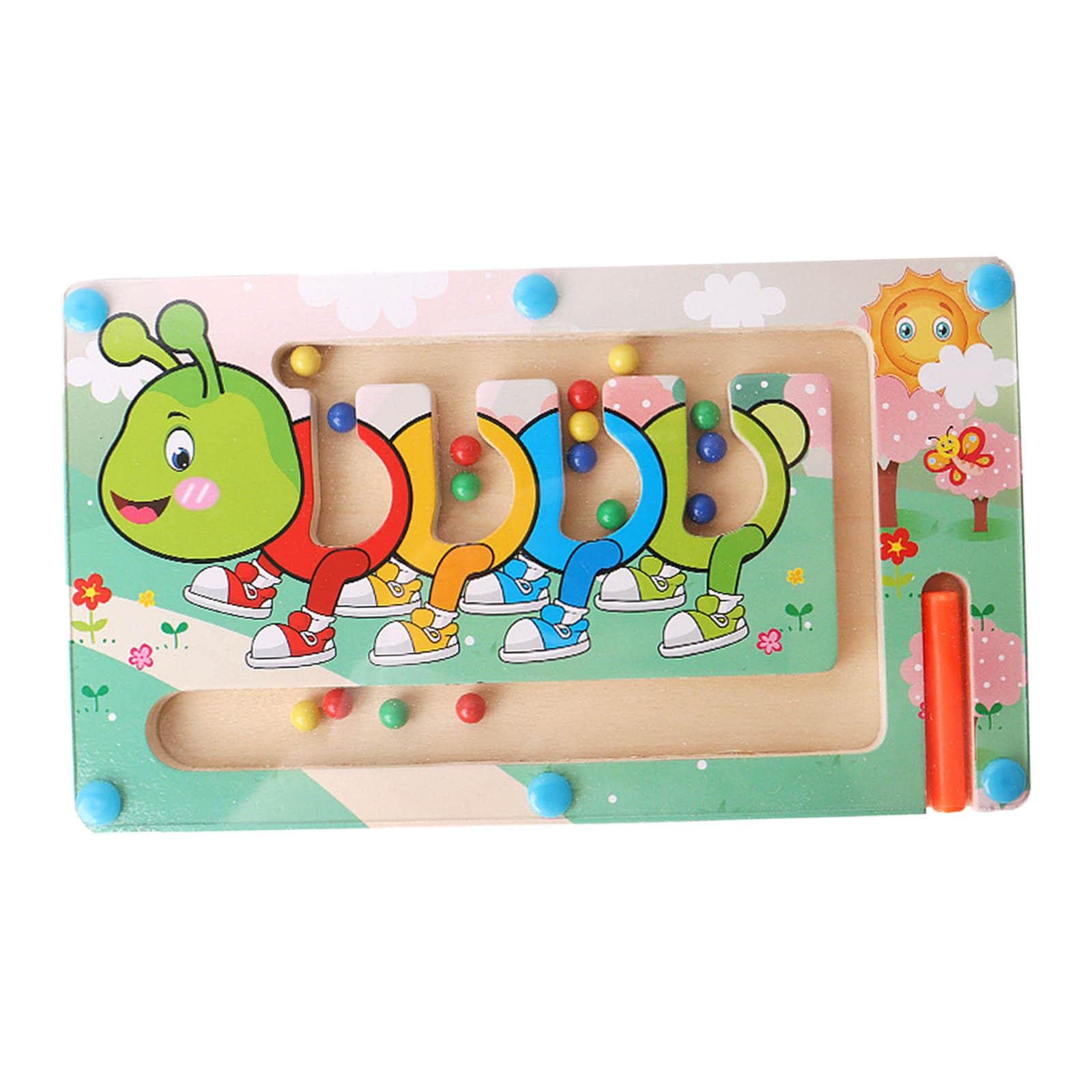 Meadawgs Magnetic Maze Puzzle Fine Motor Skills Education Toys For Novelty Gift Caterpillar|Toys & Hobbies | Educational | Other
