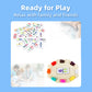Mexican Train Dominoes Set Numbers Double 12, Travel Mexican Train Game With 91 Colored Tiles And Protable Case, Number Domino S