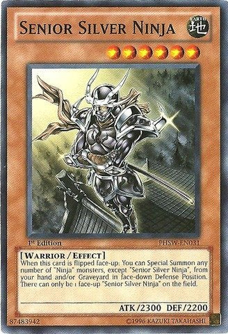 Yu-Gi-Oh! - Senior Silver Ninja (Phsw-En031) - Photon Shockwave - 1St Edition - Common