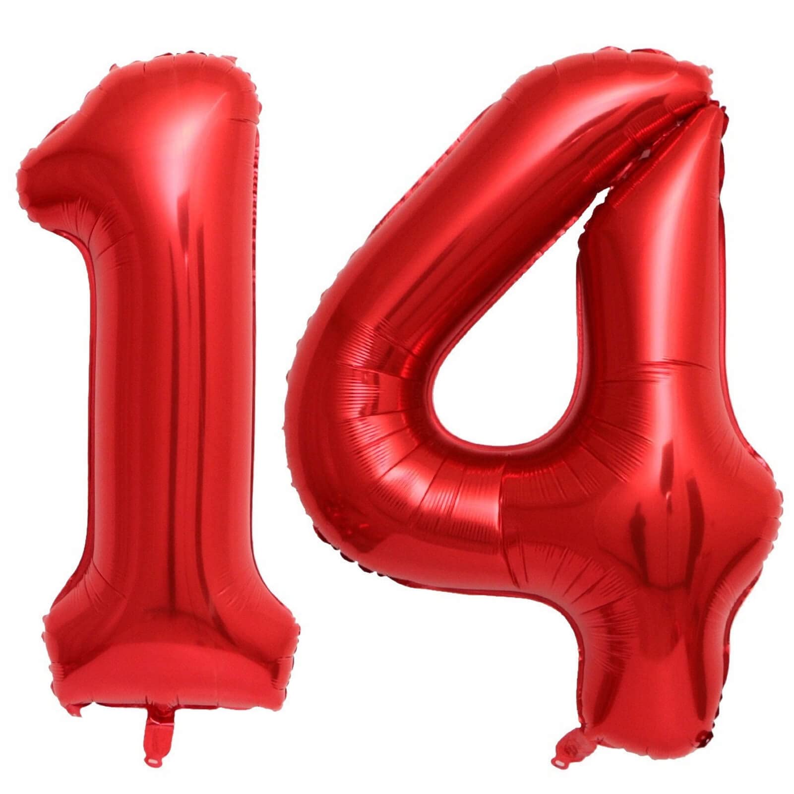 40 Inch Red 14 Number Balloons Giant 14 Or 41 Balloons Red Birthday 14 Balloons 14Th Birthday Anniversary Party Decorations Supp
