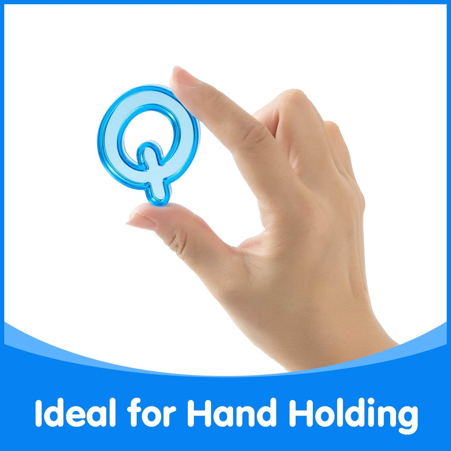 Odoorgames 66 Pcs Translucent Letters And Numbers - Plastic Alphabet Letters For Kids - Ideal For Light Table Activities, Counti