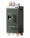 Robud Kids Play Kitchen - Vintage Green Refrigerator For Kids Kitchen Playset With Accessories - Pretend Toddlers' Kitchen Toy F