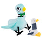TSRDLVC Plush Pigeon Stuffed Animal 12” - Sky Blue Cotton Plush with Duckling, Ideal Gift for Kids, Mo Willems Pigeon Books Series