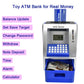 Toy Talking Atm Bank Atm Machine Savings Bank For Kids –Works Like A Real One- Deposit, Withdraw, Debit Card, Saving Target, Timer And Clock - Blue