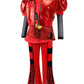 Girls Kids Rise Of Red Costume Halloween Cosplay Includes Jacket Skirt Pants Wig 4-Piece Set 5-14Y