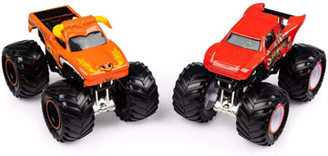 Monster Jam, Official El Toro Loco Vs. Slinger Die-Cast Monster Trucks, 1: 64 Scale, 2 Pack