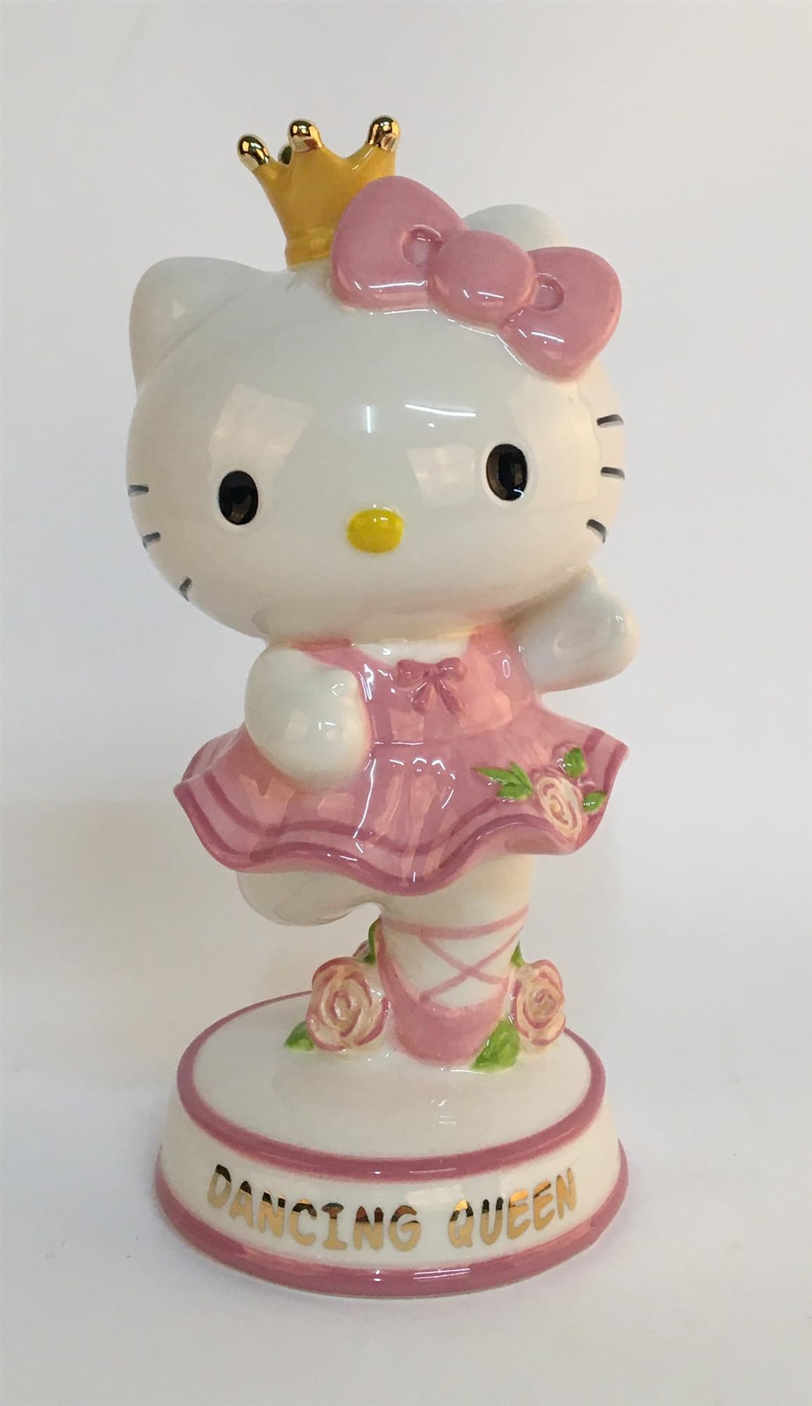 Hello Kitty Dancing Queen Figurine  4.5 L x 3.75 W x 7.75 H Created by Blue Sky Clayworks