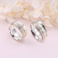 Jzmsjf Spinner Ring 925 Sterling Silver Fidget Rings For Anxiety Stress Relieving Meditation Rings Women Men