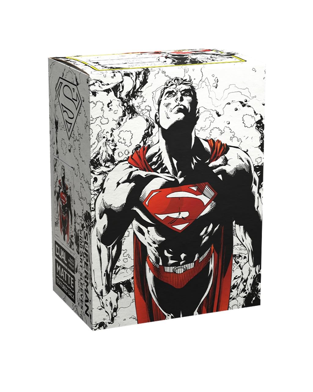 Dragon Shield Sleeves – Sleeves: Dragon Shield Limited Edition Matte Dual Art: Superman Core (Red/White) 100 Ct - Mtg Card Sleeves Are Smooth & Tough