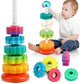 Tvasta Rainbow Gear Stacking Tower Toy For Toddlers | Colorful Stacking Rings For Baby 12+ Months | Educational Development Toy 