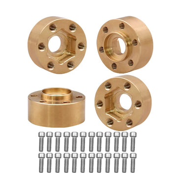 MUHIKRT Brass Weights 6mm 9mm 12mm 15mm 22mm Wheel Hex Hub Widen Adapter for 1/10 RC Crawler 1.9 2.2 Wheels Rims SCX10 TRX4 (9mm