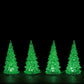 Lemax Crystal Lighted Tree, 3 Color Changeable, Small, Set Of 4, Battery Operated (4.5V) #94518