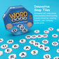 WordSnap Word Strategy Game - Fun Puzzle for 1-4 Players, Travel Size, 100 Pieces (Tin), Blue, Ages 8+