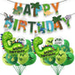Samoka Large Green Dinosaur Balloons,2 Pcs 35 Inch Birthday Decoration Balloons,Birthday Decoration Balloons For Kids,Happy Birt