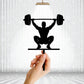 Fitness Happy Birthday Cake Topper