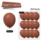PartyWoo 12 Inch Brown Rubber Balloons - 50 pcs Boho Chocolate Brown for Party Decorations, Birthday Decor, Model 4711100072458