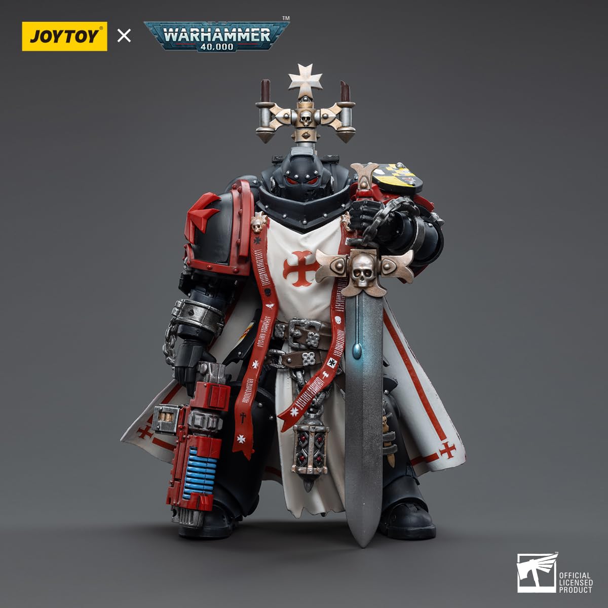 malt-inspiredISE JOYTOY 1/18 Action Figures - Warhammer 40 000 Black Templars decorative replica blade Brethren Brother Lombast - 5 Classic Character Collectible Age 15 and Above
