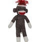 Plushland Adorable Sock Monkey 8 Inches Tall - Soft Realistic Plush Knitted Stuffed Animal Toy Gift - For Kids, Babies, Teens, Girls And Boys (Brown Poseable)