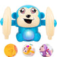 Rishi Quality Banana Monkey Toy With Music And Colourful Lights For Baby Girl, Boy. Flip Action Toy For Kids. Birthday, Rakshaba