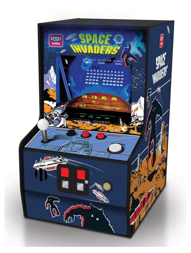 My Arcade Space Invaders Micro Player: Mini Arcade Machine Video Game  Fully Playable  6.75 Collectible enhanced Edition