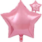 Pink Star Balloons 18 Inch, 10 Pcs Candy Pink Star Shaped Mylar Helium Foil Metallic Balloon For Birthday Party Decorations Baby