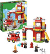 Rahu 128 Pieces FireSeriesLightSoundBlockSet, StationBuildingSet, BuildingKitForKids, CoolToy FireSeriesSet, BestL