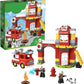 Rahu Kids 128 Pieces FireSeriesLightSoundBlockSet, StationBuildingSet, BuildingKitForKids, CoolToy FireSeriesSet, B