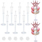 Royuye 7 Sets Balloon Stands For Table Balloon Stand Kits Clear Table Balloon Centerpiece Stand Balloon Holder Decorations For B