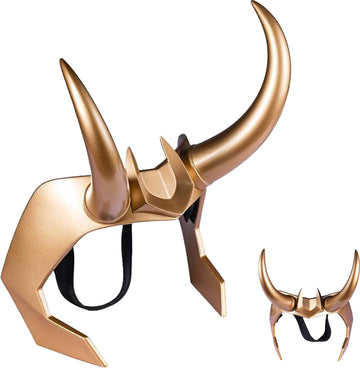 Superhero Helmet with Horns, 2021 TV Series Movie Thor Ragnarok Norse Mythology Mask Cosplay Halloween Costume Party Props (L0KI