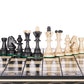 Beautiful Handcrafted Wooden Chess Set with Wooden Board and Handcrafted Chess Pieces - Gift idea Products (16 (40 cm) Black),