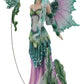 Ebros Amy Brown Discovery Enchanted Elf Fairy Fae Damsel With Green Pixie Dragon Statue 8' Tall Fantasy Mythical Faery Garden Magic Collectible Figurine Fairies Pixies Nymphs Decor